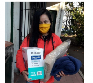 Se entregaron calefactores y frazadas a 30 mujeres privadas de la libertad