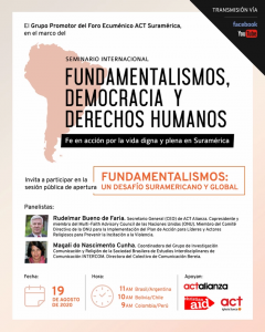 Presentarán resultados de una investigación exclusiva sobre fundamentalismos