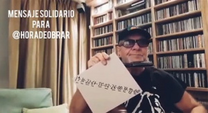 León Gieco se sumó a la campaña de donaciones de Hora de Obrar