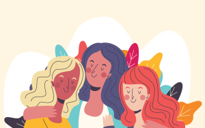 Protestanten gegen sexistische Gewalt